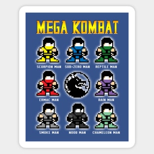 Mega Kombat (PARODY) Sticker